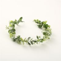 Cross-border Special For Forest Photo Shoot Green Plant Flowers Bride Holiday Wedding Head Flower Garland sku image 2