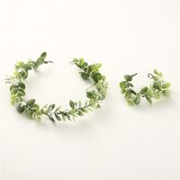 Cross-border Special For Forest Photo Shoot Green Plant Flowers Bride Holiday Wedding Head Flower Garland sku image 3