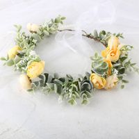 Fashion Flowers Bridal Wreath Headdress Accessories Wedding Hair Accessories sku image 1
