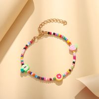 Collar De Frutas De Moda Bohemio Colorido Pulsera Con Cuentas Tobillera Conjunto De Tres Piezas sku image 2