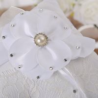 New Wedding Supplies Hollow Lace Fabric Ring Pillow Ring Box Wholesale main image 6