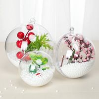 3-90cm Festive Decorative Plastic Ball Transparent Christmas Ball Decorative Hanging Ball main image 1