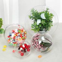 3-90cm Festive Decorative Plastic Ball Transparent Christmas Ball Decorative Hanging Ball main image 4