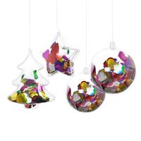 3-90cm Festive Decorative Plastic Ball Transparent Christmas Ball Decorative Hanging Ball main image 6