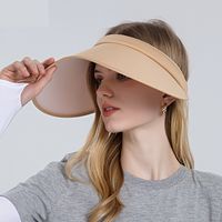 New D-word Sunscreen Empty Top Hat Sports Sunshade Hat Big Brim main image 3
