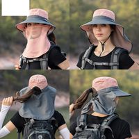 Chapeau De Protection Solaire Respirant En Maille De Trou De Prêle Pour Hommes Et Femmes Été main image 2