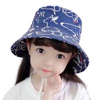 1014 Cotton Thin Baby Hat Spring And Summer Hat Animal Pattern Hat Children Sunscreen Fisherman Hat Men And Women Basin Hat New main image 6