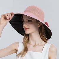 Sombrero De Pescador De Ala Grande Para Mujer Con Protector Solar De Verano De Playa De Vinilo main image 1