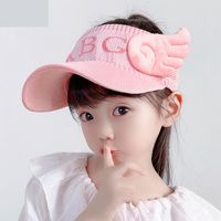 1006 Spring And Summer Baby Sun Hat Children&#39;s Hat Boys And Girls Summer Sun Protection Sun Hat Little Angel Empty Top Hat main image 1