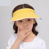 1029 Children&#39;s Sunscreen Hat Summer Empty Top Big Brim Hat Boy Sunshade Hat Girl Baby Cool Hat Summer Sun Hat main image 4