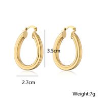 Fashion Copper Plated 18k Gold Round Geometric Earrings Women main image 5
