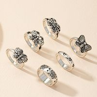 Retro Fashion Butterfly Alloy 6 Sets Combination Ring Female main image 2