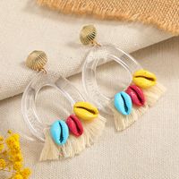 Jewelry Retro Geometric Frosted Alloy Earrings main image 2