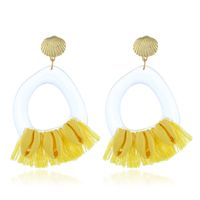 Jewelry Retro Geometric Frosted Alloy Earrings main image 6