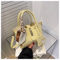 Fashion Lychee Pattern Soft Leather Hand Tote Shoulder Bag Women23*13.5*11cm main image 4