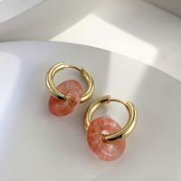 Fashionable New Stainless Steel Earrings Natural Stone main image 5