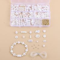 15 Grid Diy Schmuckzubehör Set White Pearl Diy Armband Material main image 1