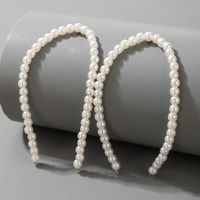 Fashion Semi-circular Pearl Geometric Beaded Earrings main image 1