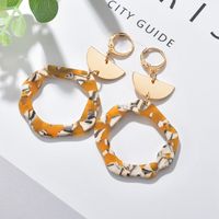 Fashion Semi-circular Irregular Round Hollow Earrings main image 6