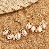 Fashion New Marine Shell Natural Conch Alloy Earrings Jewelry Wholesale sku image 1