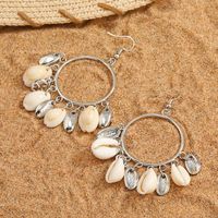 Fashion New Marine Shell Natural Conch Alloy Earrings Jewelry Wholesale sku image 2