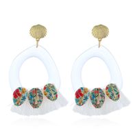 Jewelry Retro Geometric Frosted Alloy Earrings sku image 7