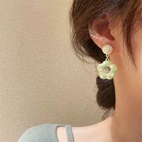Spring And Summer Fresh Wave Point Flower Earrings 2022 New Trendy Niche Design Earrings Female Cute Earrings main image 3
