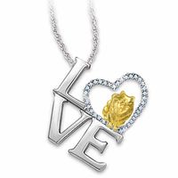 Le Commerce Extérieur Explosion Collier Europe Et États-unis Amour Diamant Lettre Alliage Animal Collier Simulation Chien Pendentif sku image 2