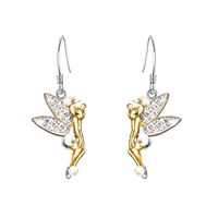 New Cross-border Jewelry Fashion Fairy Earrings Europe And The United States Angel Fairy Flower Fairy Earrings Earrings sku image 4