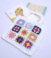 Ethnic Style Woven Flower Pattern Portable Handbag 27*25cm main image 5