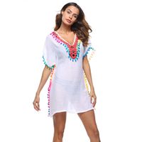 Women's Sunscreen Shirts Beach Bikini Blouse 6 Colors One Size main image 3