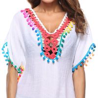 Women's Sunscreen Shirts Beach Bikini Blouse 6 Colors One Size main image 6
