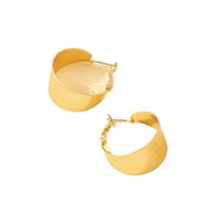 Simple Wide C-shaped Alloy Earrings main image 6