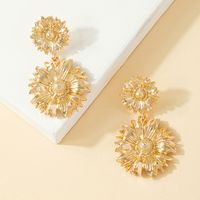 Ins Style Luxurious Lady Flower Alloy Women's Earrings main image 2