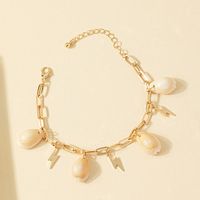 Simple Geometric Handmade Shell Lightning Bracelet main image 4