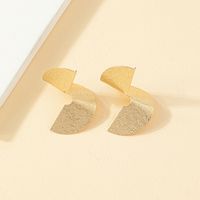 Fashion Right-angle Double-edged Chamfering Earrings main image 2