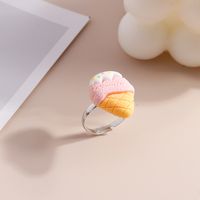 Children's Day Gift Ring Resin Cute Lollipop Donut Ice Cream Ring Jewelry main image 5