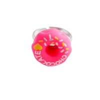 Children's Day Gift Ring Resin Cute Lollipop Donut Ice Cream Ring Jewelry main image 6