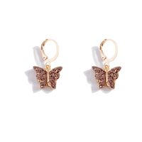 Fashion Butterfly Element Drip Oil Sequin Alloy Earrings main image 6