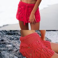 Fashion Hand Hook Beach Skirt Hollow Straps Bag Hip Beach Skirt main image 3