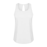 High-elastic Sleeveless Slit Hollow Solid Color Yoga Vest sku image 6