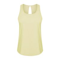 High-elastic Sleeveless Slit Hollow Solid Color Yoga Vest sku image 21