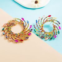 Fashion Alloy Diamond-encrusted Color Acrylic Earrings main image 4