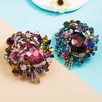 Fashion Flower Alloy Brooch Diamond Pin Clothes Accessories Corsage Jewelry main image 1