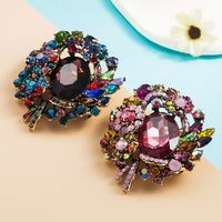 Fashion Flower Alloy Brooch Diamond Pin Clothes Accessories Corsage Jewelry main image 3