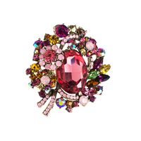 Fashion Flower Alloy Brooch Diamond Pin Clothes Accessories Corsage Jewelry main image 6