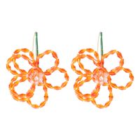 Simple Fashion Handmade Crystal Flower Earrings main image 4