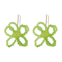 Simple Fashion Handmade Crystal Flower Earrings main image 6