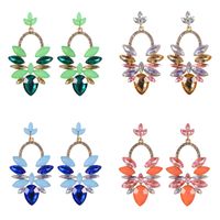 Retro Creative Alloy Candy Color Drop Diamond Earrings main image 3