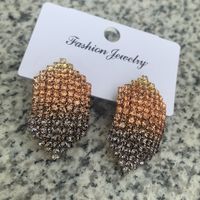 Fashion Geometric Diamond Alloy Artificial Gemstones Earrings main image 4